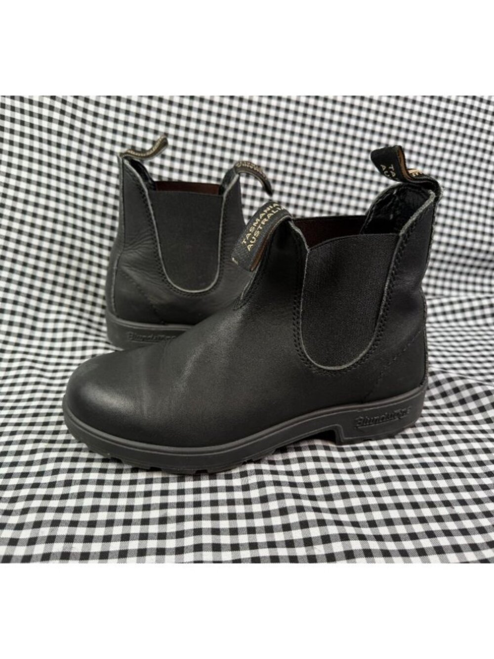 Blundstone Classic Black Leather Chelsea Boots Women 7 AU 4 Pull On Gorpcore